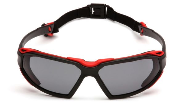 gafas de seguridad industrial pyramex highlander roja